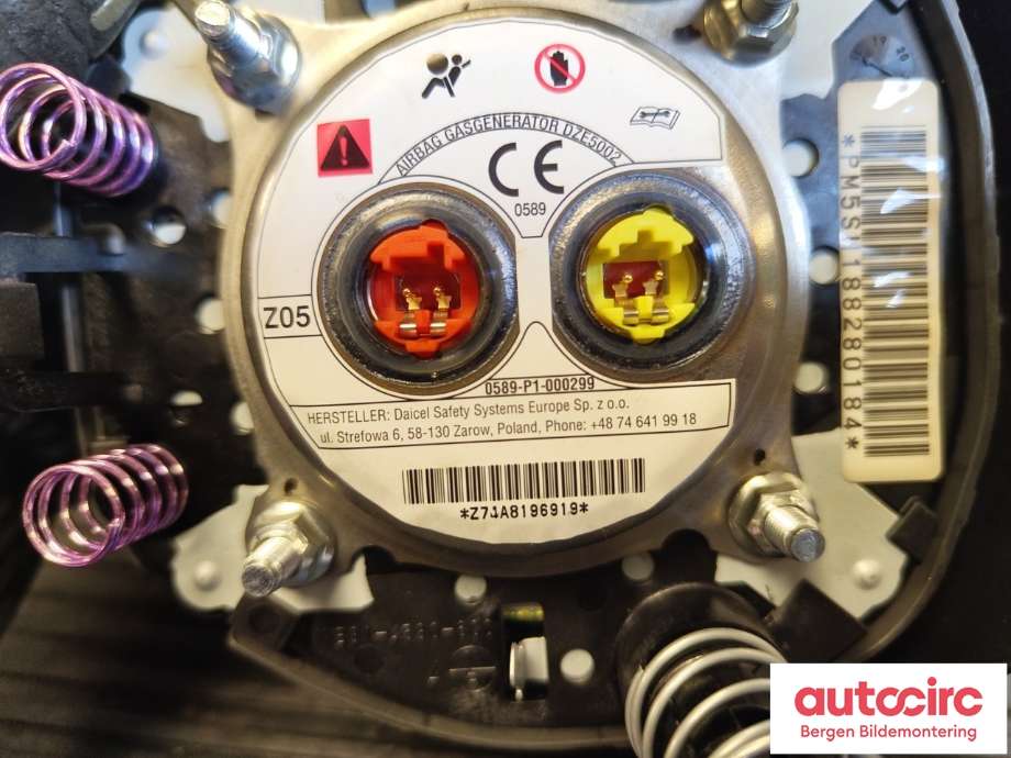 Airbag rattpute til Nissan Leaf 2018-->> (Type II)  (NISSAN|K85105SH0A|K85105SH1A|)