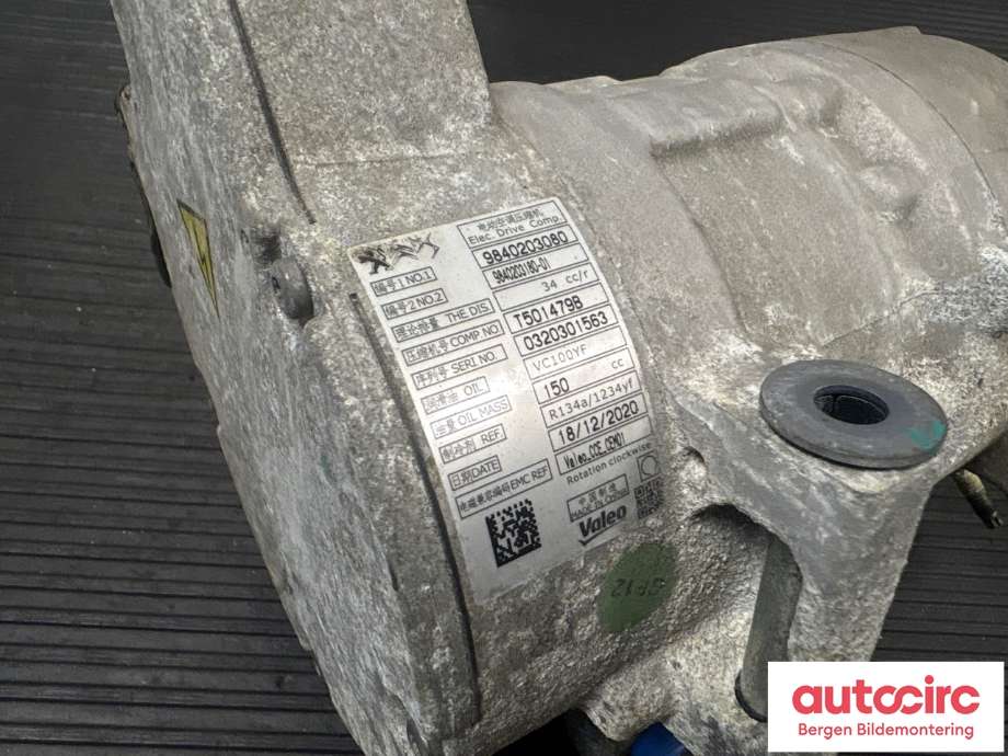 Aircondition kompressor til Citroën C5, Aircross 2019-->>  (CITROEN|98 402 030 80|98 479 304 80|)