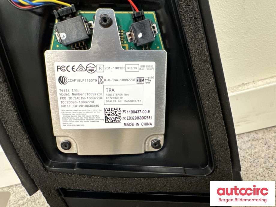 Kamera til Tesla Model 3 2018-2023 (Fase 1)  (1109253-00-I)