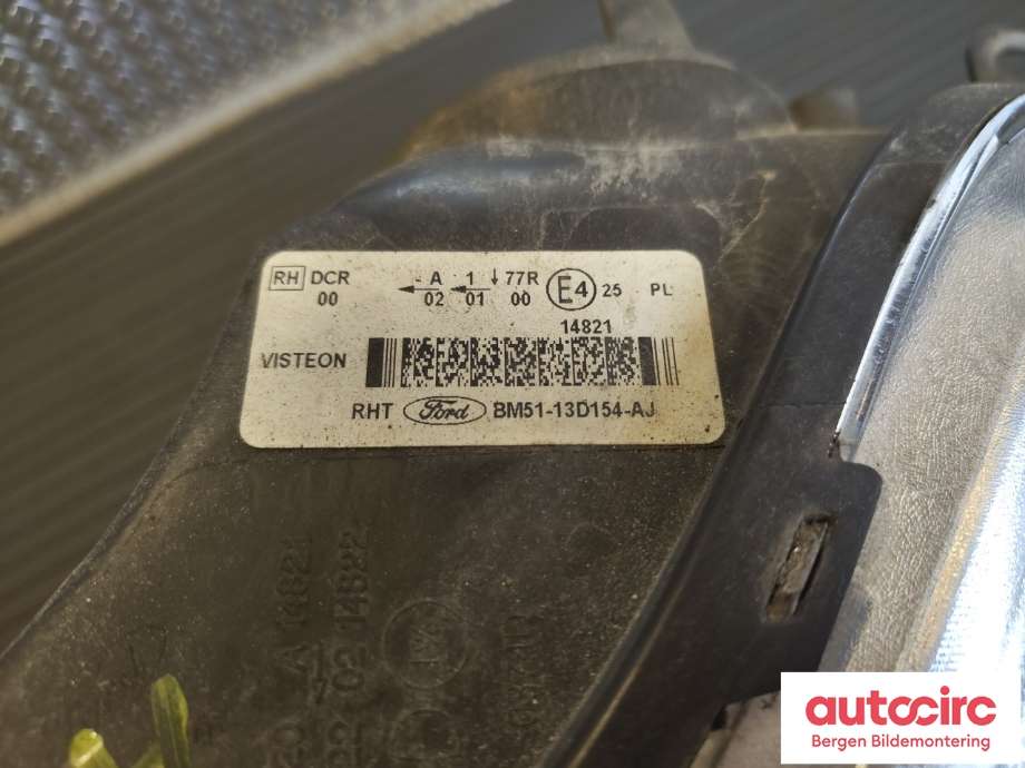 Frontlykt høyre xenon til Ford Focus 2011-2014 (Type III, Fase 1)  (FORD|2004298|BM51-13005-JB|)