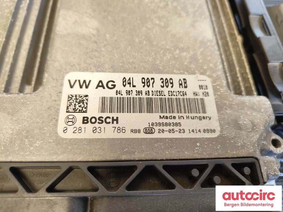 Styreenhet motor til VW Caddy 2015-2020 (Type III, Fase 3)  (VOLKSWAGEN|04L906016PD|)