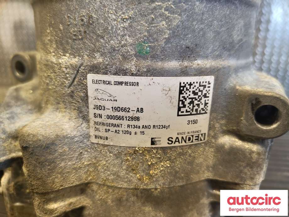Aircondition kompressor til Jaguar I-PACE 2018-->>  (JAGUAR|T4K2171|J9D319D662AB|J9D1265)