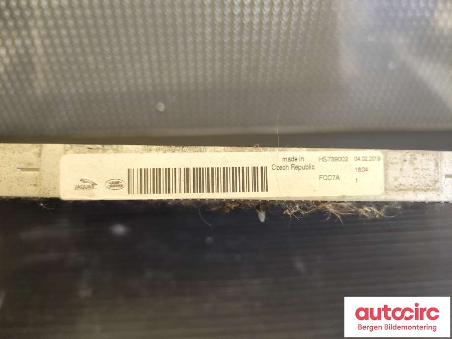 Aircondition radiator til Jaguar I-PACE 2018-->>  (JAGUAR|T4K9611||J9D38D104AA)