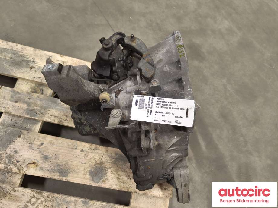 Girkasse manuell 6-trinn til Ford Focus 2011-2014 (Type III, Fase 1)  (FORD|1836350|RMAV6R-7002-KJ|2255835)