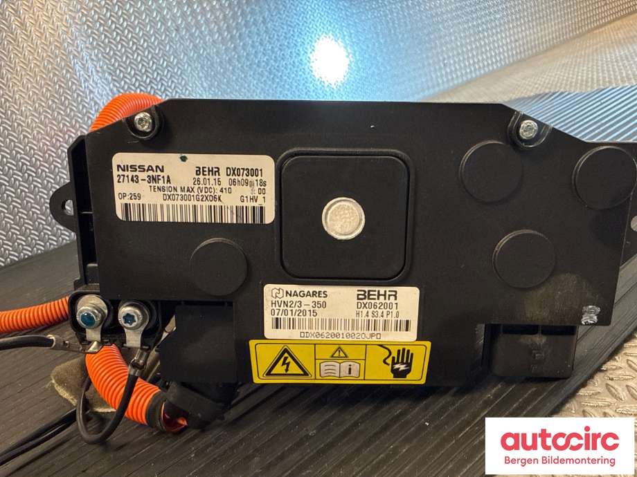 Varmeapparat register til Nissan Leaf 2011-2017 (Type I)  (NISSAN|271433NF1B|271433NF1A|)