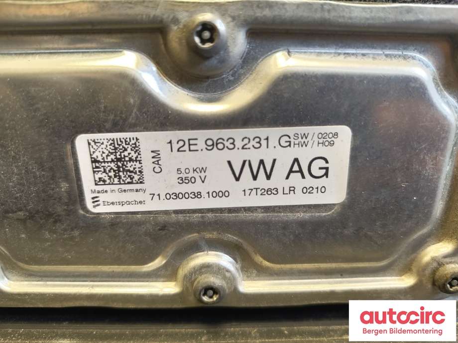 Varmeapparat register til VW e-Golf 2017-2020 (Fase 2) (VOLKSWAGEN|5QE 819 013 AD|)