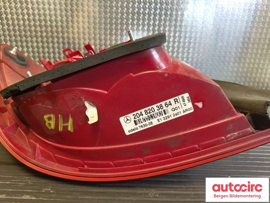 Baklykt høyre til Mercedes C-Klasse 2007-2011 (Fase 1) (W204) (W204) (MERCEDES|A2049069402|)