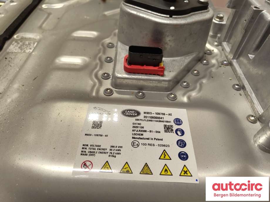 Batteripakke elbil til Jaguar I-PACE 2018-->>  (JAGUAR|M9D310B759AE|T4K16281|M9D310B759AJ)