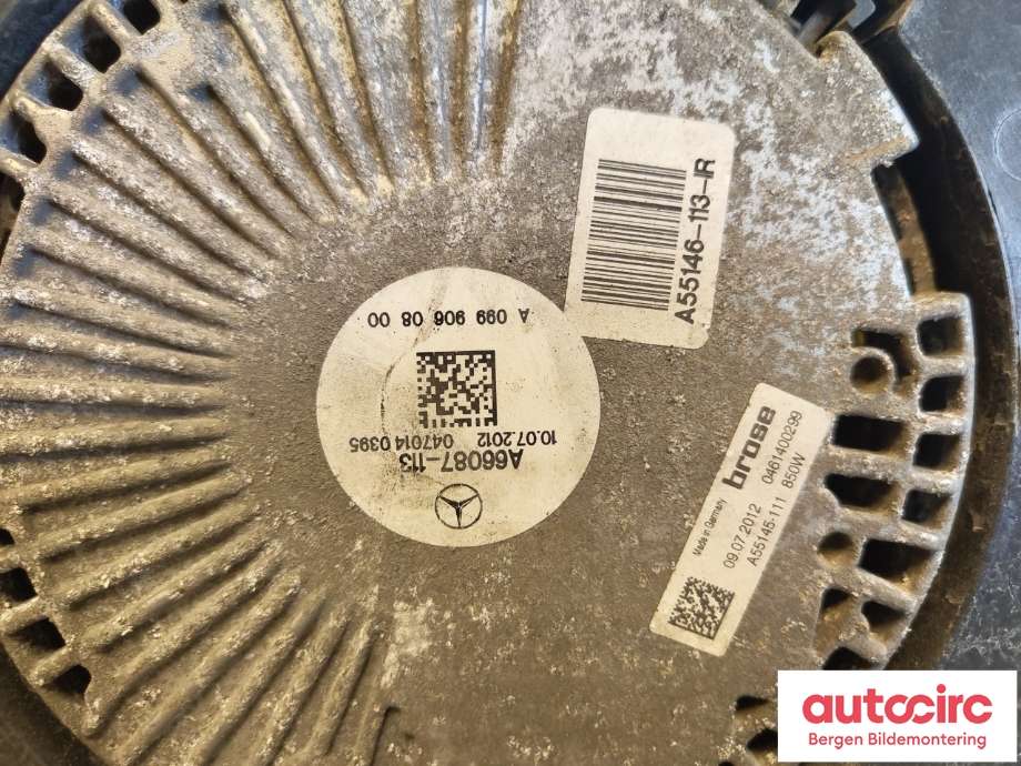Kjølevifte til Mercedes ML 2011-2015 (Fase 1) (W166) (W166) (MERCEDES|A0999064000|)
