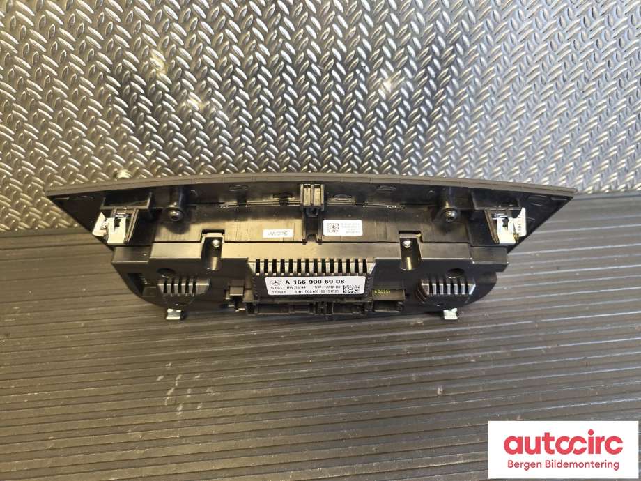Varmeapparat betjening til Mercedes ML 2011-2015 (Fase 1) (W166) (W166) (MERCEDES|A1669001704|)