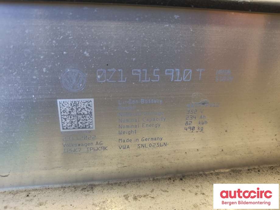 Batteripakke elbil til VW ID.5 2022-->>  (VOLKSWAGEN|0Z1 915 910 FB|)