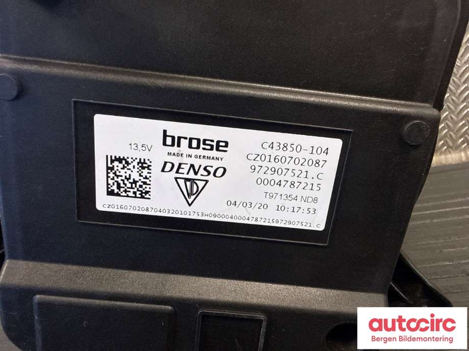 Varmeapparat motor til Porsche Taycan 2019-->> (PORSCHE|972 907 521 E|9A7 907 521 C|)