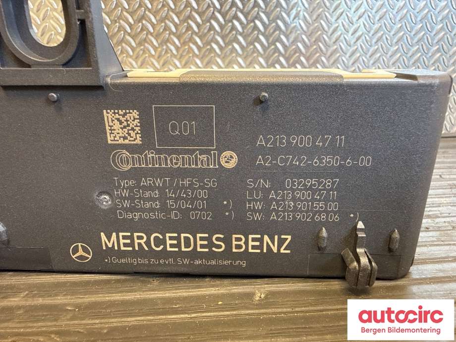 Styreenhet elektrisk bakluke til Mercedes E-Klasse 2016-2023 (W213) (W213) (MERCEDES|A 213 900 47 11|A 213 900 06 00|)