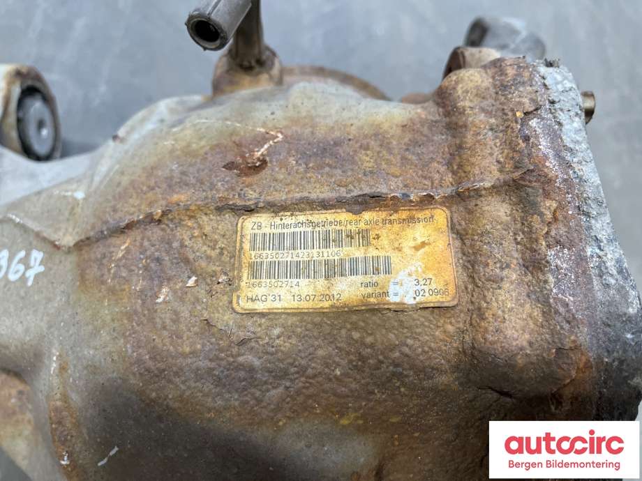 Kardang klokke bak til Mercedes ML 2011-2015 (Fase 1) (W166) (W166) (MERCEDES|A 166 350 27 14|)