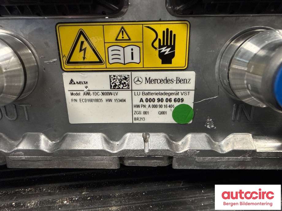 Batterilader (OBC - On Board Charger) til Mercedes E-Klasse 2016-2023 (W213) (W213) (MERCEDES|A 000 900 66 09|)
