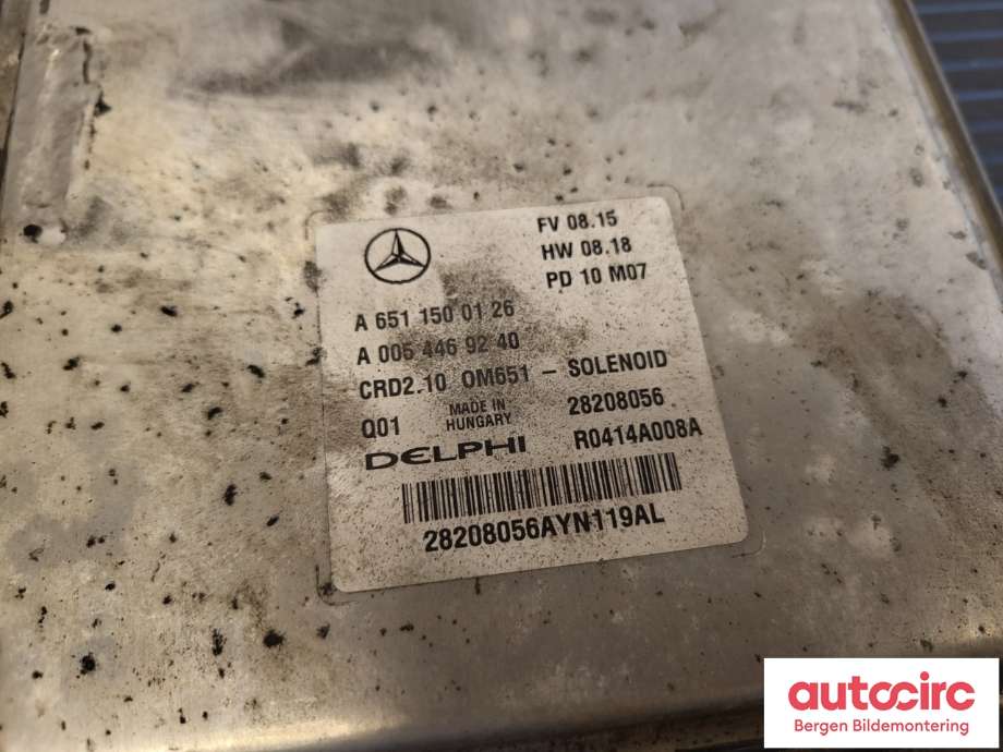 Styreenhet motor til Mercedes C-Klasse 2007-2011 (Fase 1) (W204) (W204) (MERCEDES|A6511500126|)