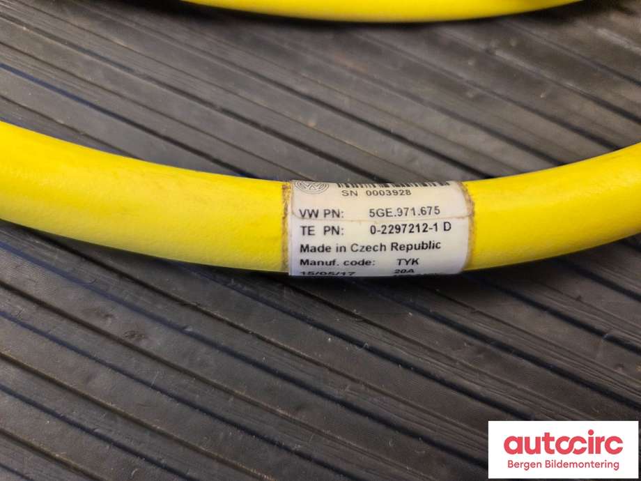 Batterilader kabel til VW e-Golf 2017-2020 (Fase 2) (VOLKSWAGEN||5GE 971 675)
