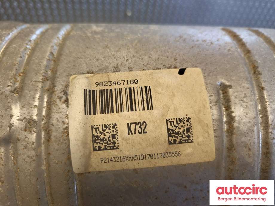 Katalysator til Peugeot Partner 2015-2019 (Type II, Fase 2) (PEUGEOT|98 234 671 80|)