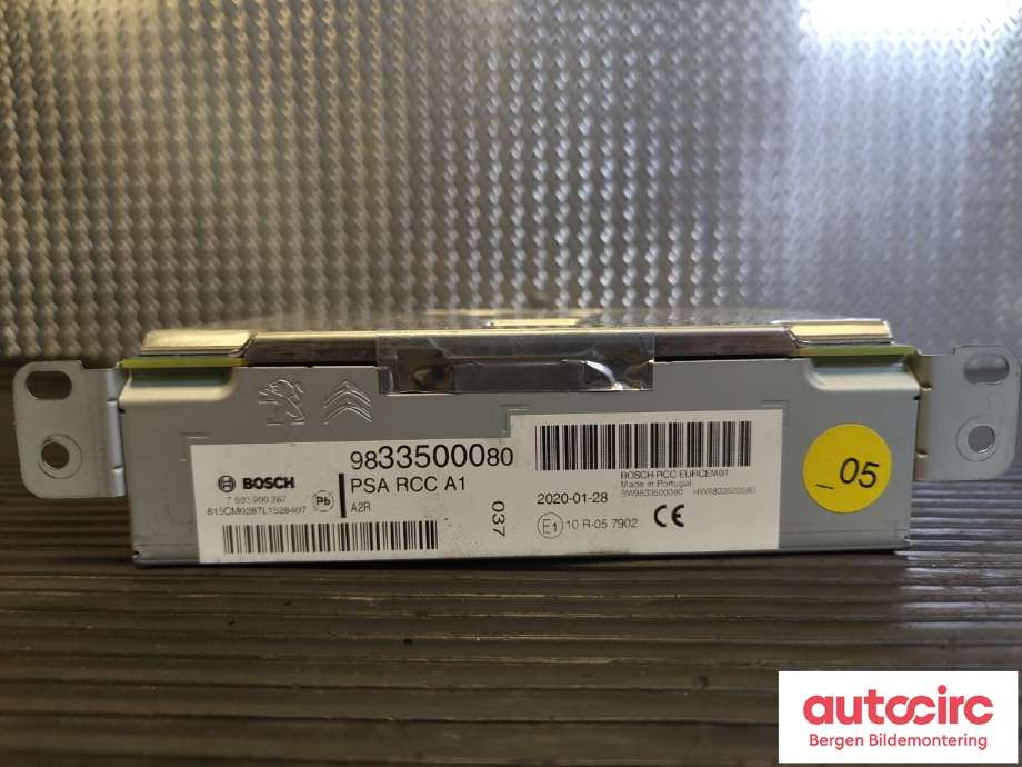 Bilstereo til Peugeot Expert 2016-->> (Type III)  (PEUGEOT|16 666 342 80|)
