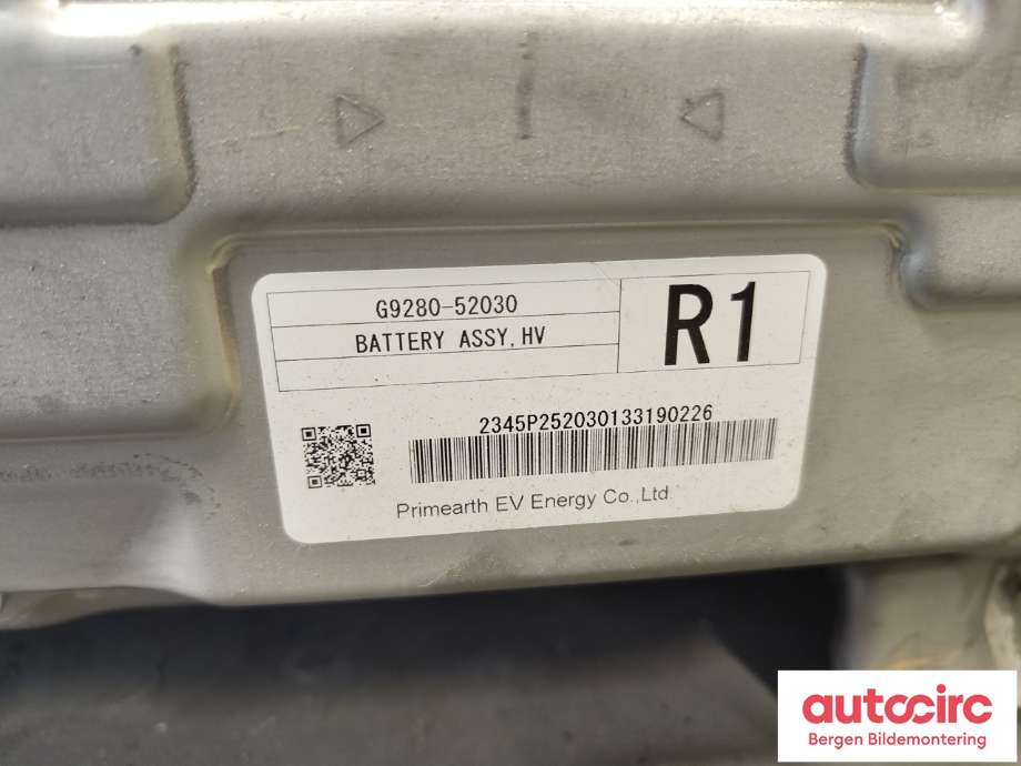 Batteripakke elbil til Toyota Yaris 2012-2014 (Type III, Fase 1) (TOYOTA|G951052030|)