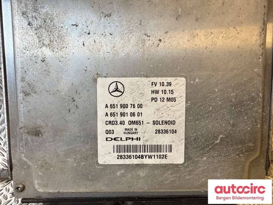 Styreenhet motor til Mercedes B-Klasse 2011-2018 (W246) (W246) (MERCEDES|A 651 900 94 02|A 651 900 76 00|)