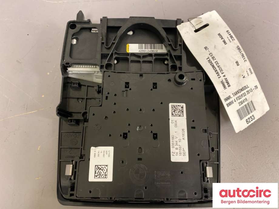 Tak konsoll til BMW 4-Serie 2013-2020 (F32/F33/F36) (F32/F33/F36) (BMW|61316999738||9351180)