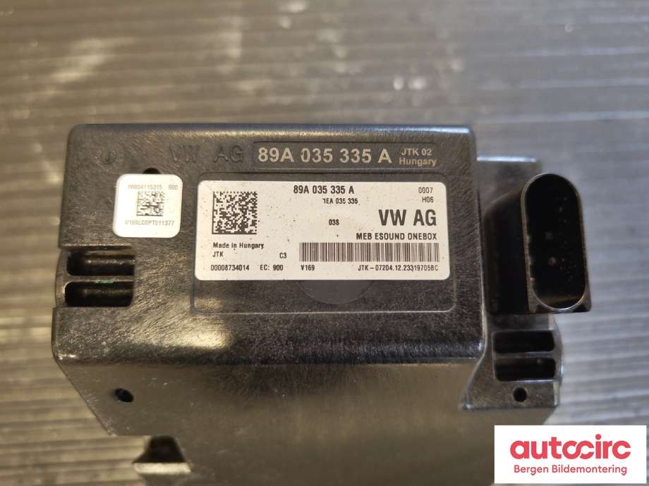 Høyttaler motorlyd, AVAS (Acoustic Vehicle Alerting System) til Audi Q4 e-tron 2021-->> (AUDI|89A 035 335 A|)