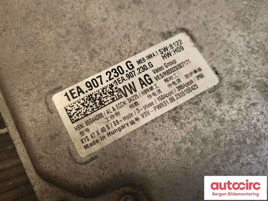 Inverter hybrid til Audi Q4 e-tron 2021-->>  (AUDI|1EA 907 230 G|)