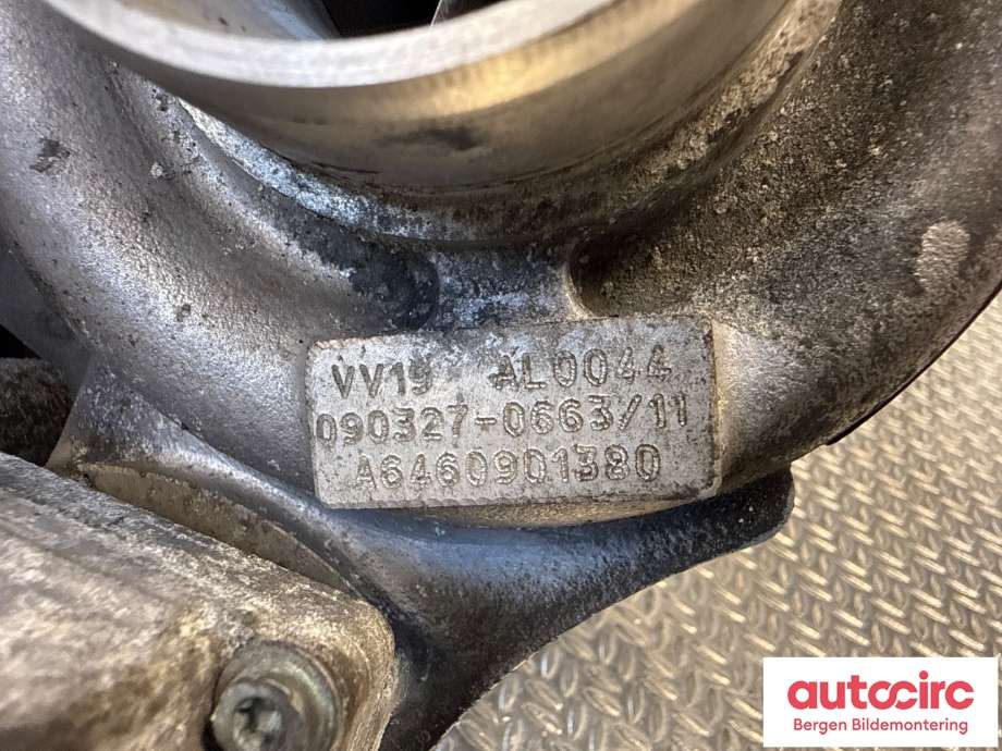 Turbo til Mercedes Vito/Viano 2004-2010 (Fase 1) (W639) (W639) (MERCEDES|646 090 15 80|A 646 090 07 80|A 646 090 13 80)