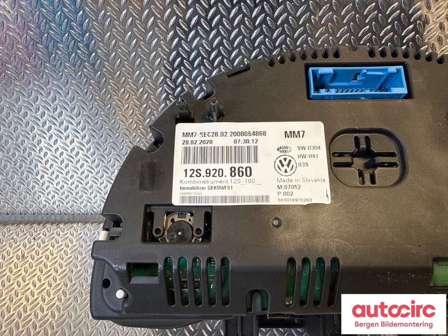Speedometer til Seat Mii electric 2019-->> (SEAT|12S 920 860|)