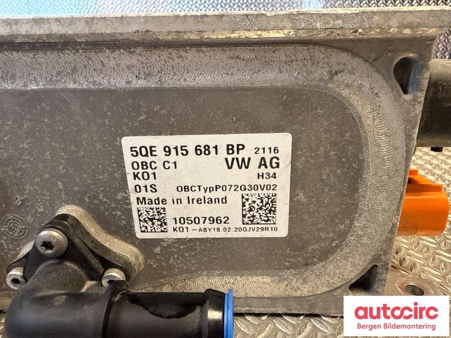 Batterilader (OBC - On Board Charger) til Seat Mii electric 2019-->> (SEAT|5QE 915 681 BT|5QE 915 681 BP|)