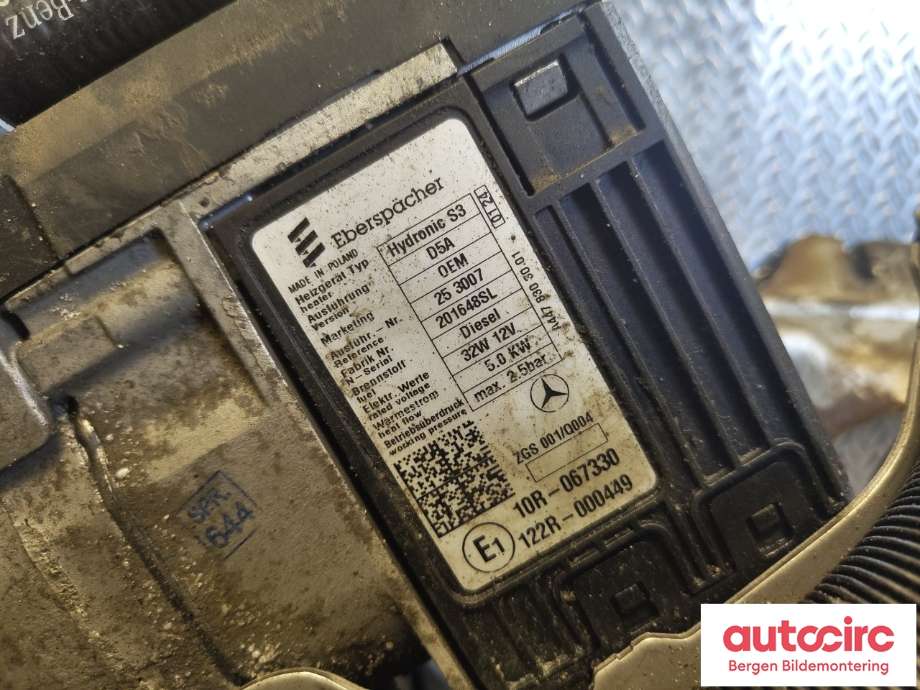 Dieselvarmer til Mercedes Vito 2014-->> (W447) (W447) (MERCEDES|A2535005400|)