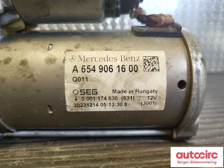 Starter diesel til Mercedes Vito 2014-->> (W447) (W447) (MERCEDES|A 654 906 16 00|)
