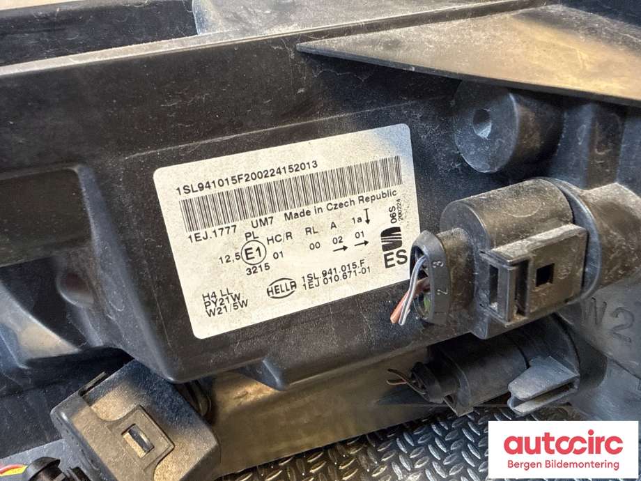 Frontlykt venstre halogen til Seat Mii electric 2019-->> (SEAT|1SL 941 015 F|)