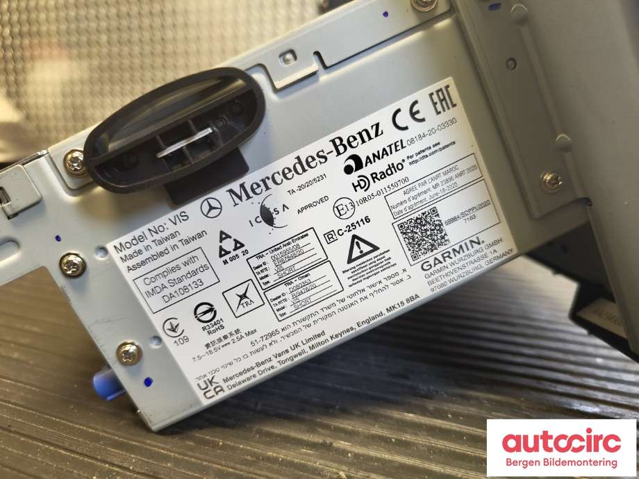 Bilstereo til Mercedes Vito 2014-->> (W447) (W447) (MERCEDES|A4479009522|)