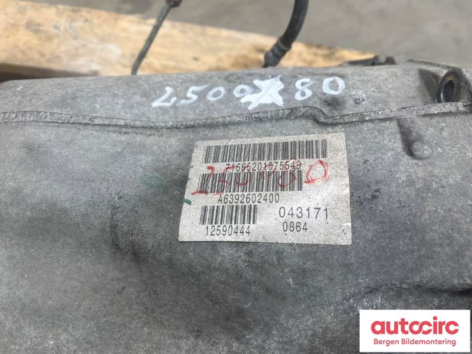 Girkasse manuell 6-trinn til Mercedes Vito/Viano 2010-2014 (Fase 2) (W639) (W639) (MERCEDES|A 639 260 08 00|A 639 260 24 00|)