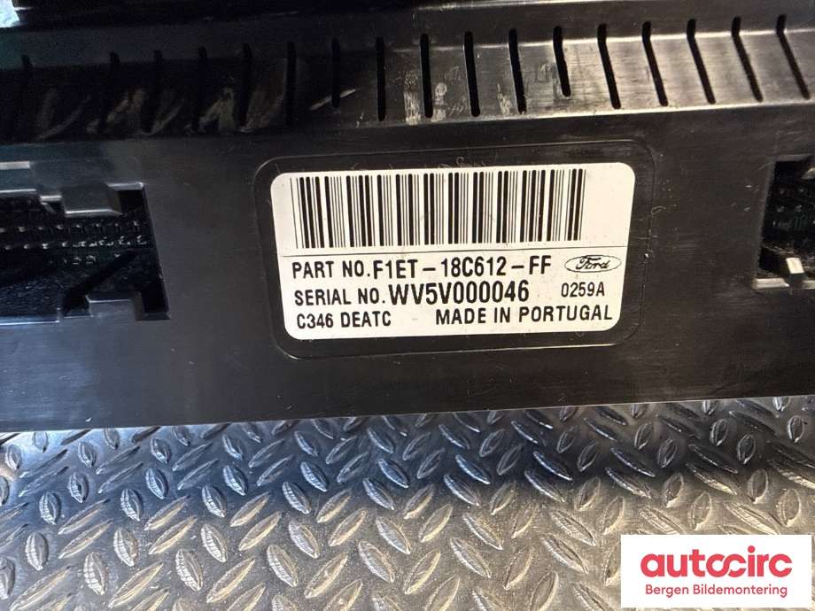 Varmeapparat betjening til Ford Focus 2014-2018 (Type III, Fase 2)  (FORD|2141296|F1ET-18C612-FJ|)