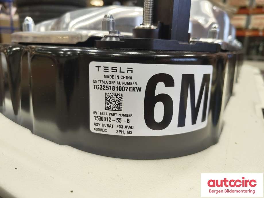 Batteripakke elbil til Tesla Model 3 2024-->> (Fase 2)  (TESLA|1700012-55-G||1530012-55-B)