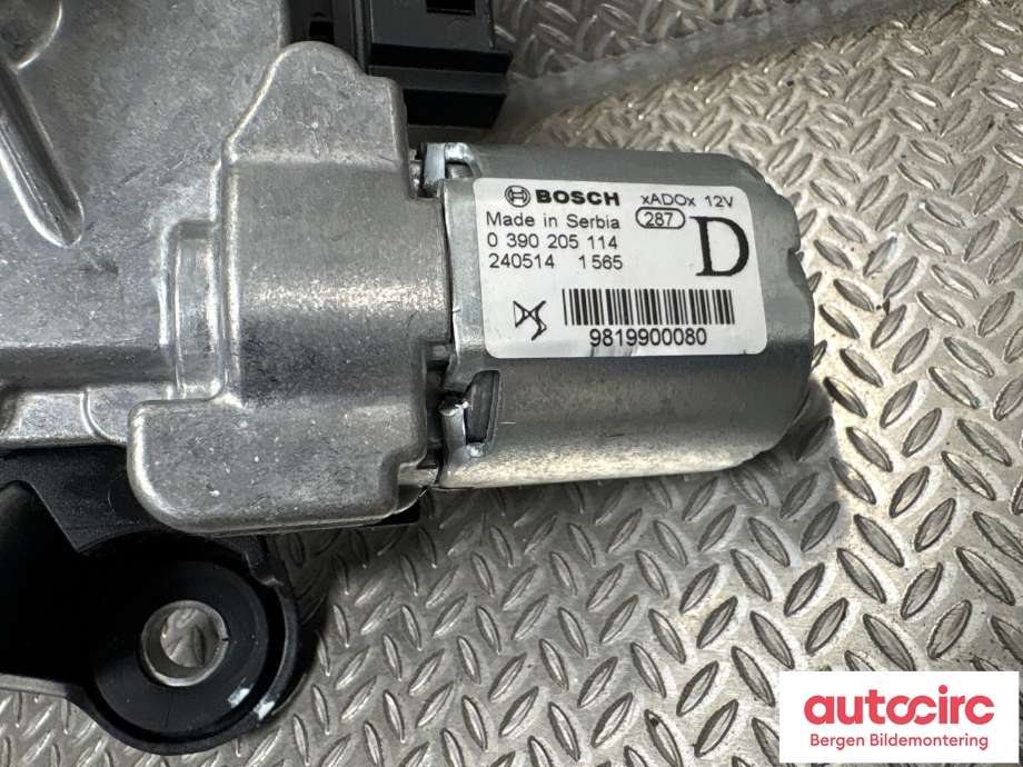 Viskermotor bakrute til Opel Corsa F 2019-->>  (OPEL|98 199 000 80|)
