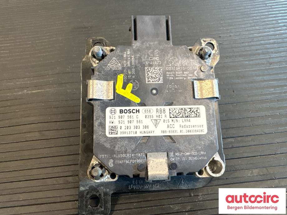 Sensor radar til Porsche Taycan 2019-->>  (PORSCHE|9J1 907 561 J|9J1 907 561 C|)