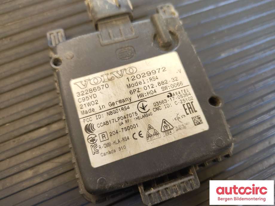 Sensor radar til Volvo V90 / V90 CC / S90 2016-->> (VOLVO|32286570|)