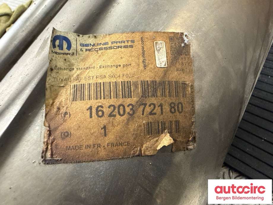 Partikkelfilter til Peugeot Expert 2016-->> (Type III) (PEUGEOT|16 203 721 80|98 089 215 80|)