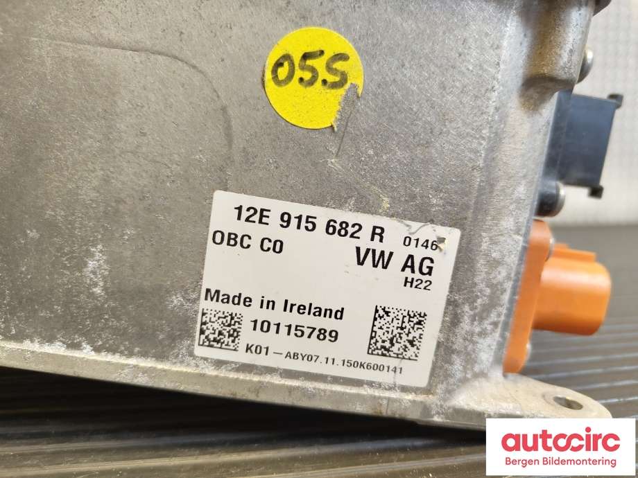 Batterilader (OBC - On Board Charger) til VW e-Golf 2014-2017 (Fase 1)  (VOLKSWAGEN|12E 915 682 R|)