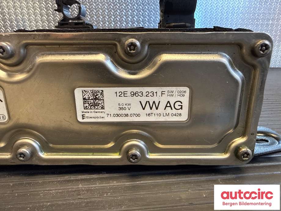 Varmeapparat register til VW e-Golf 2014-2017 (Fase 1)  (VOLKSWAGEN|5QE 819 013 AD|5QE 819 013 S|)