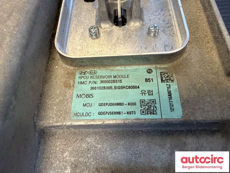Inverter hybrid til Kia Niro 2016-2021  (KIA|36600 2B515|)