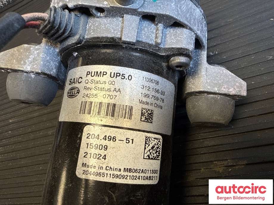 Vakuumpumpe til MG ZS EV 2022-->> (Type I, Fase 2) (MG||11006708)