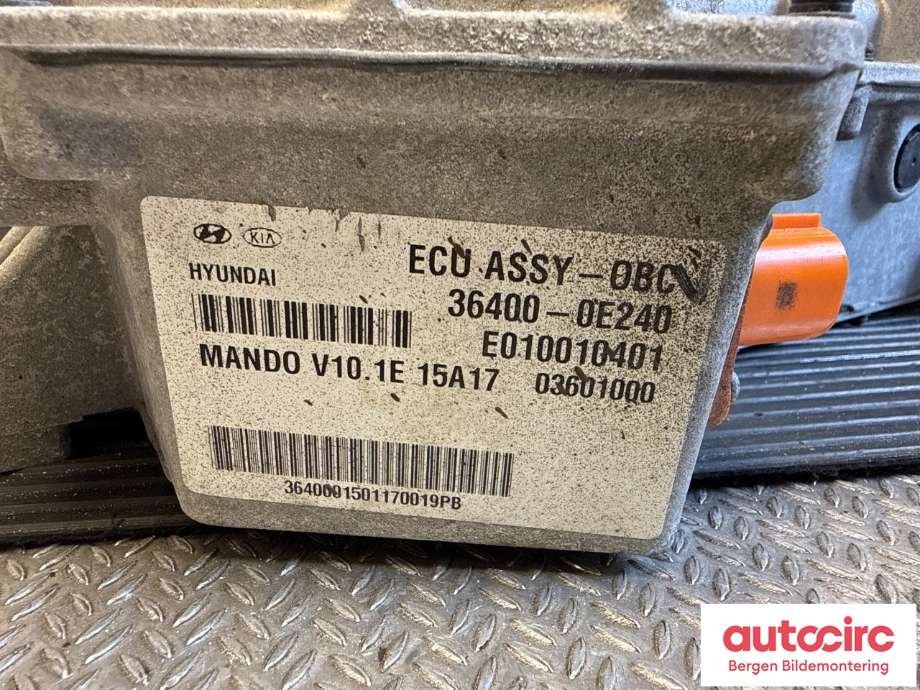 Batterilader (OBC - On Board Charger) til Kia Soul 2014-2019 (Type II) (KIA|36400 0E240|)
