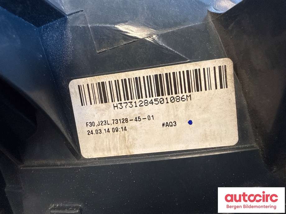 Baklykt venstre til BMW 3-Serie 2012-2018 (F30/F31/F34) (F30/F31/F34) (BMW|63 21 7 312 845|)