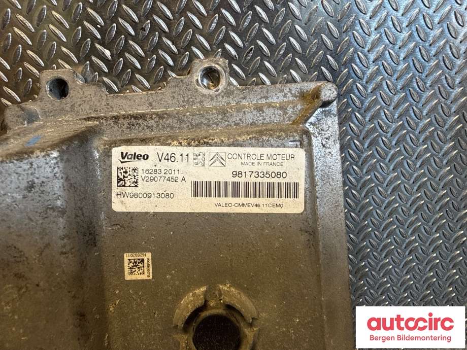 Styreenhet motor til Citroën C3 2016-->> (Type III)  (CITROEN|16 193 749 80|)