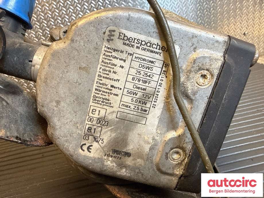 Dieselvarmer til Volvo V50 2007-2012 (Fase 2)  (VOLVO|31291773|)